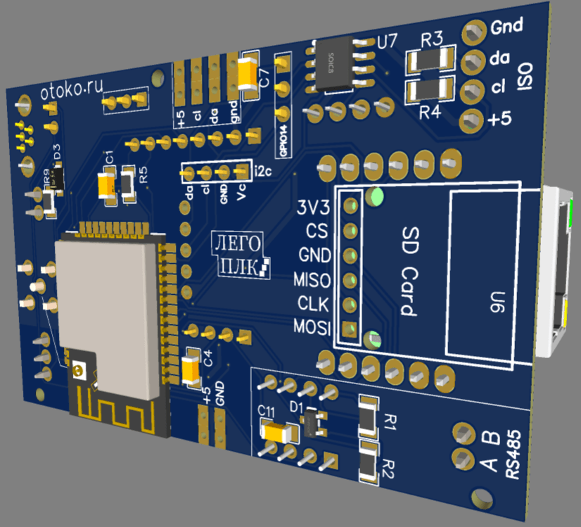 Лего ПЛК PCB