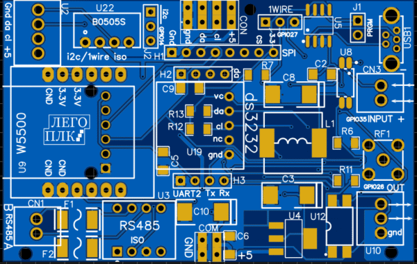 Печатная плата (PCB) для контроллера Лего-Ядро